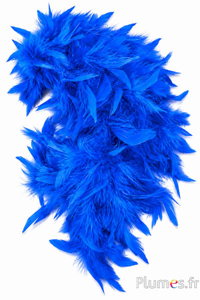 Boa in veren cock - 10 cm - blauw
